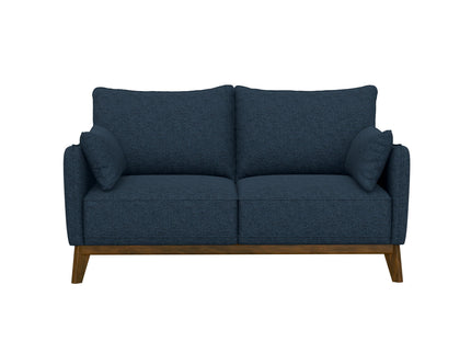 Loveseat With Flared Legs - Blue