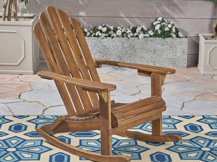 Echoes - Outdoor Acacia Wood Adirondack Rocking Chair
