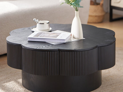 Modern Plum Blossom Shaped Coffee Table With Storage