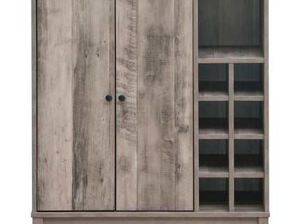 Wine Cabinet With 2 Doors - Gray