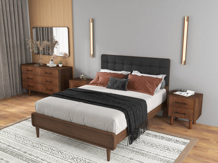 Logan - Nightsd Bed Side Tables With 2 Drawers - Brown