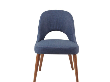 Dining Side Chair Upholstered Textured (Set of 2) - Navy