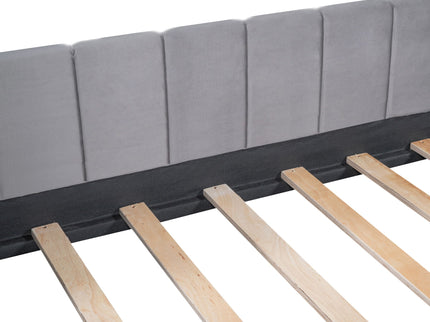 Upholstered Daybed With Ergonomic Design Backrest