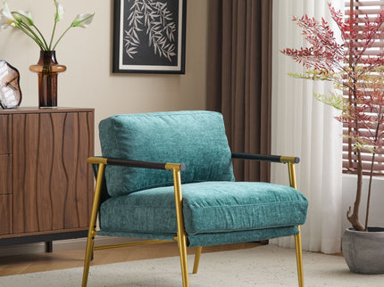 Modern Accent Chair With Cushions, Cozy Seating