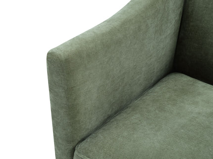 Barrel Accent Chair With Enclosed Arms