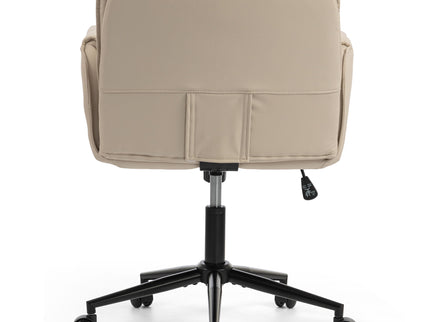 Criss Cross Swivel Desk Chair With Adjustable Armrests & Wheels For Home Office