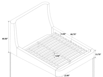Ferrara - Wingback Bed