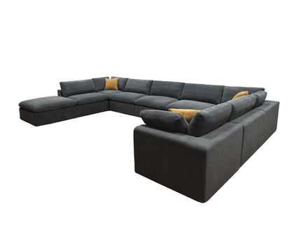Custom Configuration Modular Sectional & Toss Pillows