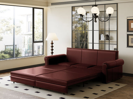 Chesterfield Sofa & Pull Out Bed
