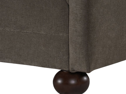 3 Seater Sofa Upholstery With Square Arms, Living Room Couch