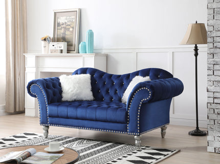 Elegant Round Arm Loveseat