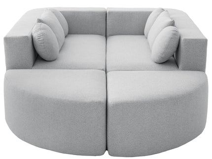 Boneless - Couch Modular Sectional Sofa With Deep Seating And Curved Design