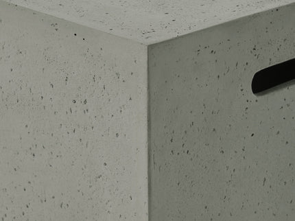 Modern Tank Holder Side Table With Smooth Concrete Surface