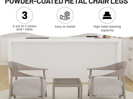 Furniture Set With Seat Cushions, Sturdy And Durable