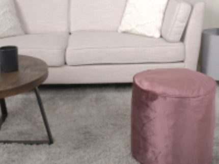 Shimon - Cylinder Pouf Ottoman Floor Cushion