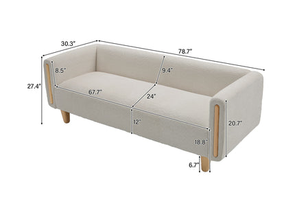 3 Seater Sofa For Living Room - Oatmeal