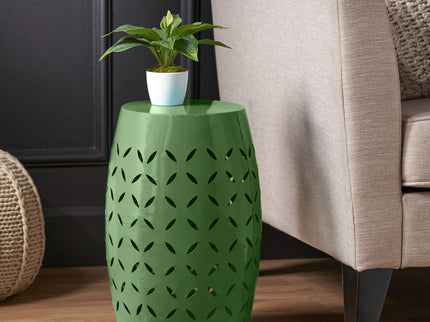 Outdoor Side Table With Barrel Shape