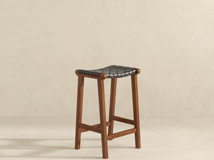 James - Mid-Century Modern Genuine Counter Stool