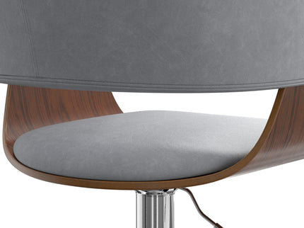 Lowell - Adjustable Swivel Bar Stool - Stone Gray