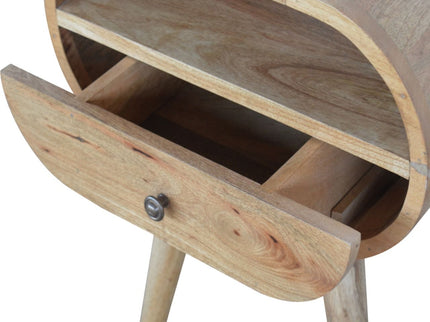 Circular Open Bedside Nightstand