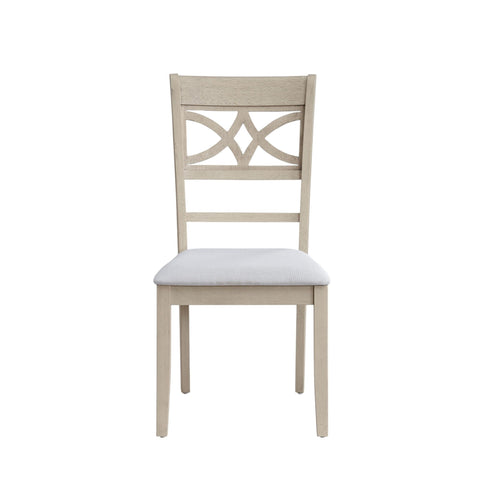 Ferris - 7 Piece Dining Set With Cross Back Chairs And Rectangular Table - Antique White