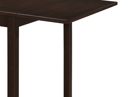 Dining Table With Drop Extension Leaf Table With Foldable Ends For Compact Spaces - Brown