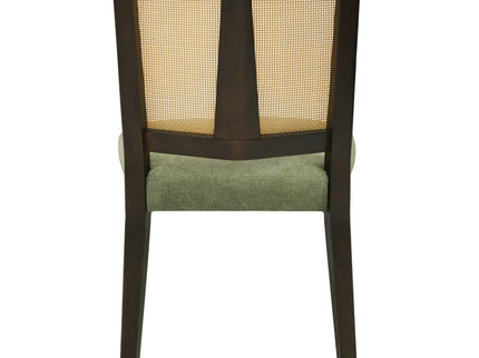 Mid Century Rattan Dining Chair Without Arms Set