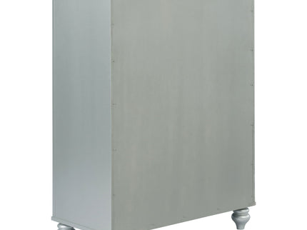 Arabesque - 5 Drawer Bedroom Chest - Silver