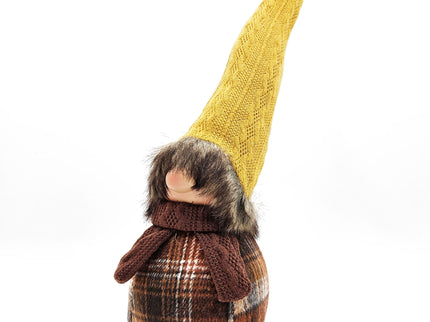 Gnomes Decorations, For Fall Thanksgiving Table Decorations (Set of 2) - Brown / Yellow