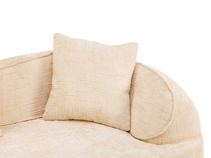 Curved Compressed Sofa, Nordic-Style Design For Living Room