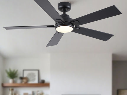 Reversible Motor Integrated LED Dimmable Ceiling Fan With Light