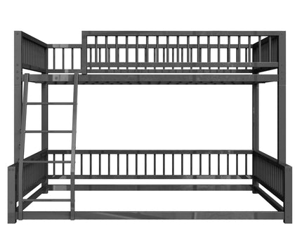 Bunk Bed With Ladder And Safety Guardrails