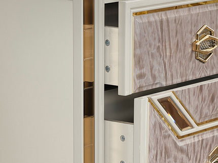 Omari - 5 Drawer Chest - Beige