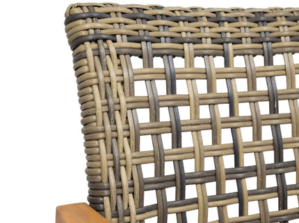 Outdoor Dining Chair Acacia Wood Frame (Set of 2)