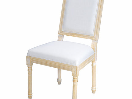 Dining Chairs With Upholstered Square Back (Set of 2)