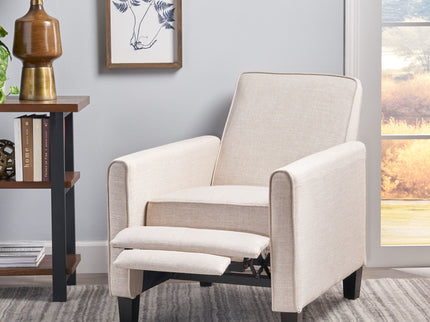 Upholstered Push Back Recliner Chair For Living Room