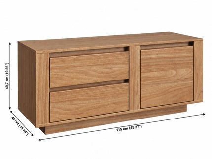 TV Stand For TVs Up To 50" With 1 Door And 2 Drawers