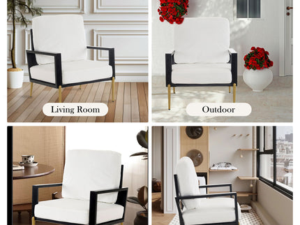 Modern Armchair With Solid Wood Frame