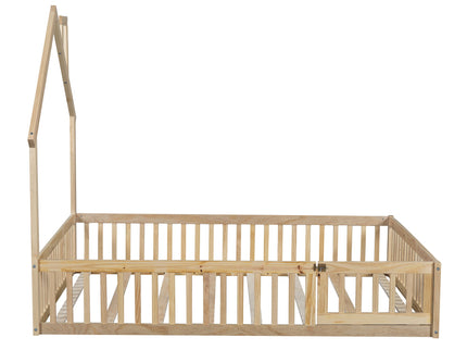 House Platform Bed With Guardrail