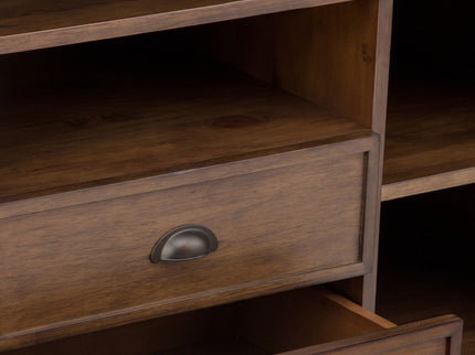 Redmond - Tall TV Media Stand - Rustic Natural Aged Brown