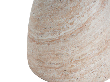 Outdoor / Indoor Travertine Side Table Lightweight