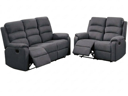 Modern Living Room Set With Manual Recliner