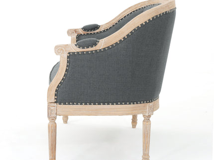French Country Chesterfield Style Tufted Loveseat