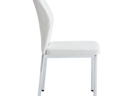 Luxury Simple High Resilience Dining Chair With Metal Legs