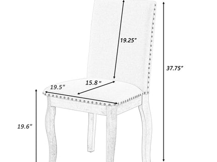 Upholstered Dining Chairs With Nailhead (Set of 2)