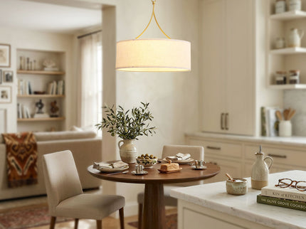 3 Light Drum Pendant Light