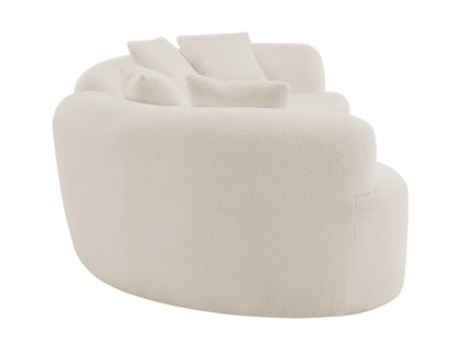 Curved 4 Seater Full Compression Sponge Sofa