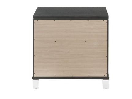 Sawyer - Metallic Nightstand - Gray