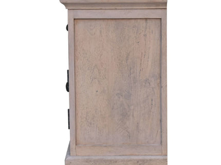 Glazed Bedside Table - Stone White