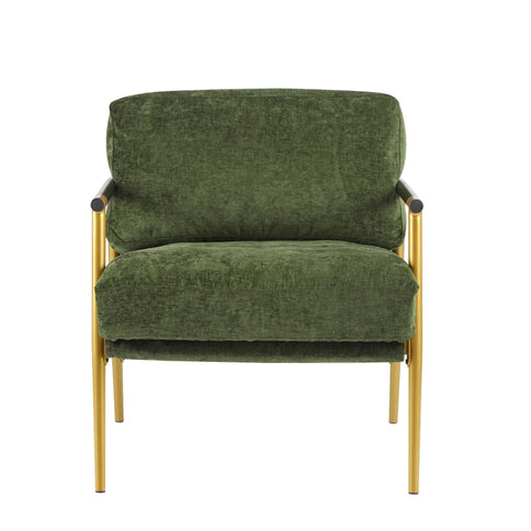 Modern Accent Chair With Cushions, Cozy Seating